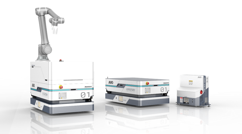 welcome海洋之神數位開發的自主式移動機器人（AMR250M），搭配全向輪並結合AI演算法、2D LiDAR、3D攝影機等技術，協助客戶實現產線全自動化